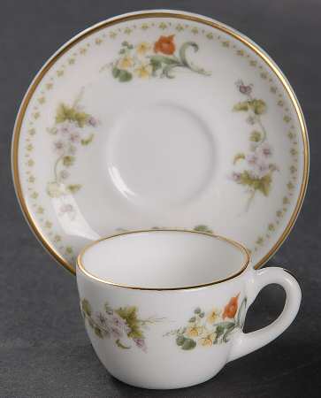Mirabelle Miniature Cup and Saucer Set
