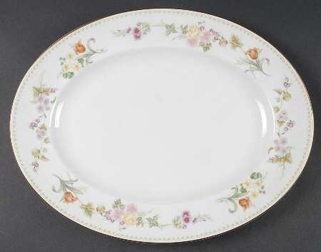 Mirabelle 14" Oval Serving Platter by Wedgwood