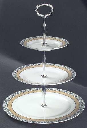 Mistral 13 7/8"-14 1/4" 3-Tiered Serving Tray(DP,SP,BB) HC