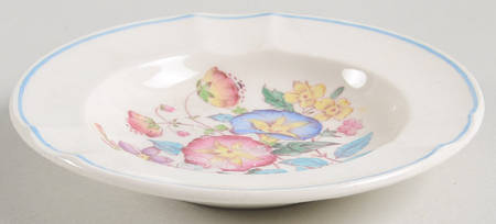 Morning Glory (Blue Trim) Small Ashtray