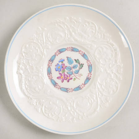 Morning Glory (Blue Trim) Saucer