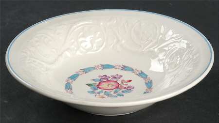 Morning Glory (Blue Trim) Coupe Cereal Bowl