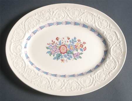 Morning Glory (No Trim) 11" Oval Serving Platter
