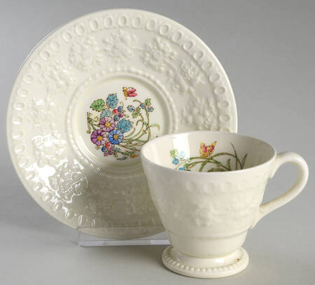 Montreal Footed Demitasse Cup & Saucer Set