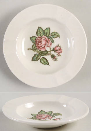 Moss Rose (Older, Brown Backstamp) Small Ashtray