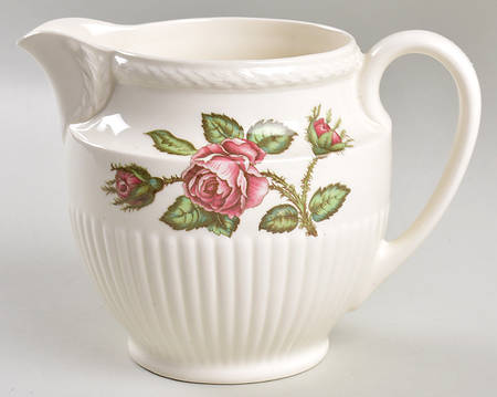 Moss Rose (Older, Brown Backstamp) 24 Oz Pitcher