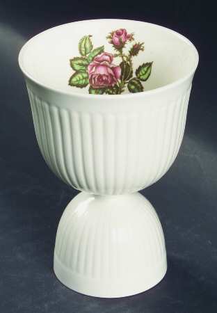 Moss Rose (Older, Brown Backstamp) Double Egg Cup