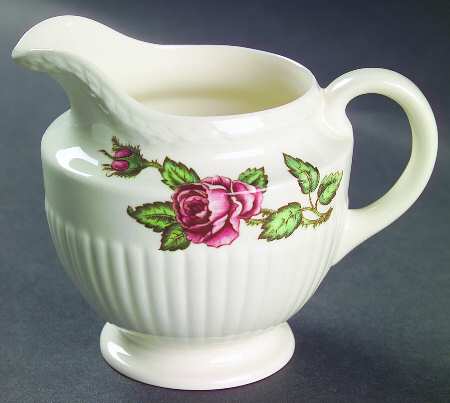 Moss Rose (Older, Brown Backstamp) Creamer