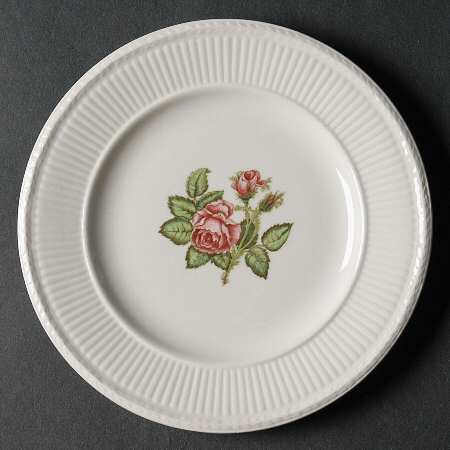 Moss Rose (Older, Brown Backstamp) Bread & Butter Plate