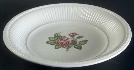 Moss Rose (Older, Brown Backstamp) Bread and Butter Bowl