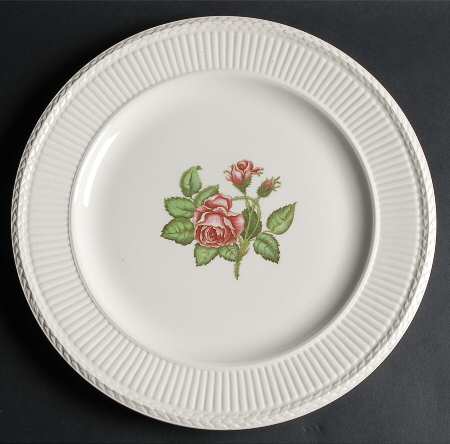 Moss Rose (Older, Brown Backstamp) 13" Chop Plate (Round Platter)