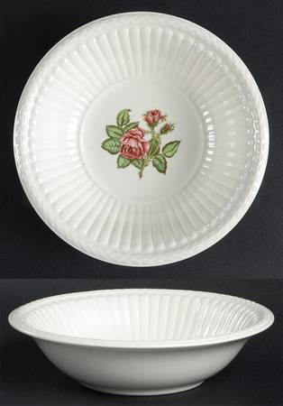 Moss Rose (Older, Brown Backstamp) Coupe Cereal Bowl