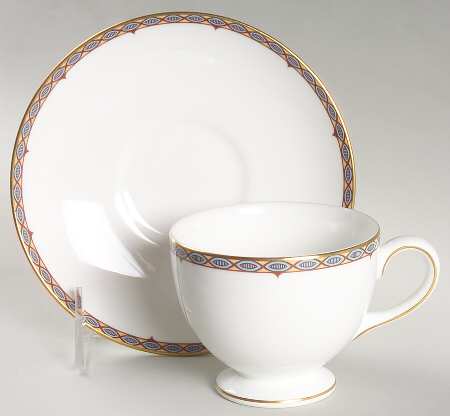 Moresque Footed Cup & Saucer Set