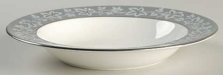 Moselle Gray Rim Soup Bowl