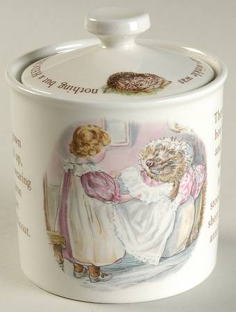 Mrs Tiggy Winkle Candy Jar/Honey Pot & Lid