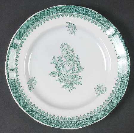 Mount Vernon Green Bread & Butter Plate