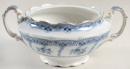 Muriel (Gold Trim) Oversize Sugar Bowl-No Lid