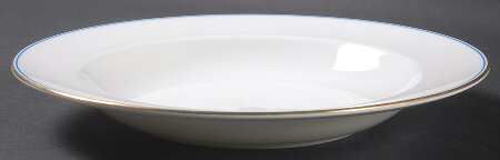 Mystique Blue Rim Soup Bowl