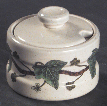 Napoleon Ivy Green (Oven To Table) Mustard Jar & Lid