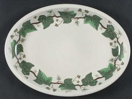 Napoleon Ivy Green (Oven To Table) 13" Oval Serving Platter