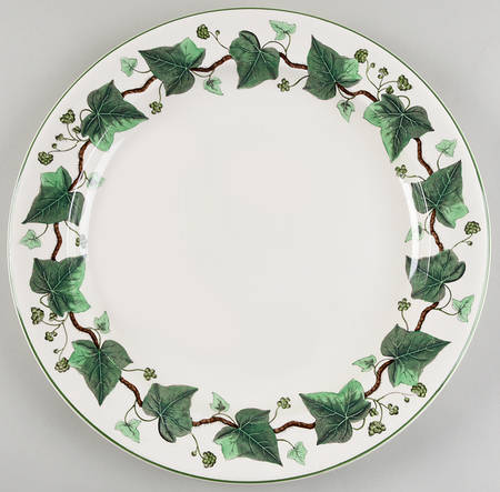 Napoleon Ivy Green (Queen's Ware) 14" Chop Plate (Round Platter)