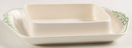 Napoleon Ivy Green (Queen's Ware) Square Butter No Lid