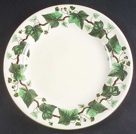 Napoleon Ivy Green (Queen's Ware) 13" Chop Plate (Round Platter)