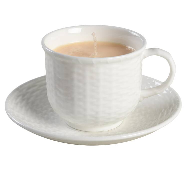Nantucket Scented Cup & Saucer Candle-Lavender  HC
