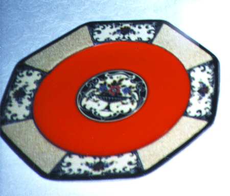 Nanette Red Dinner Plate