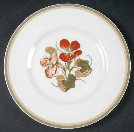 Nasturium (Bone) Salad Plate