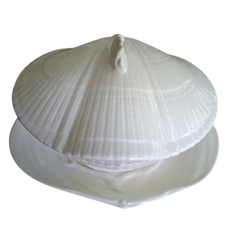 Nautilus (Glossy) Sauce Boat & Lid with Underplate