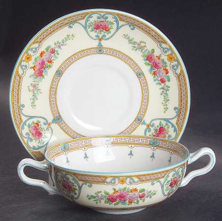 Newlyn Flat Cream Soup Bowl & Saucer Set