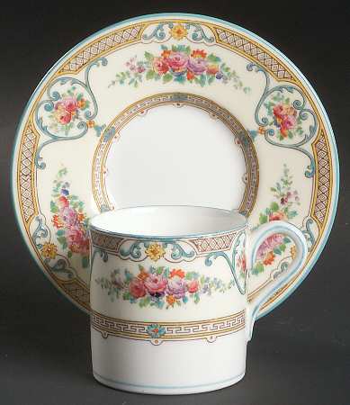Newlyn Bond Shape Demitasse Cup and Saucer Set