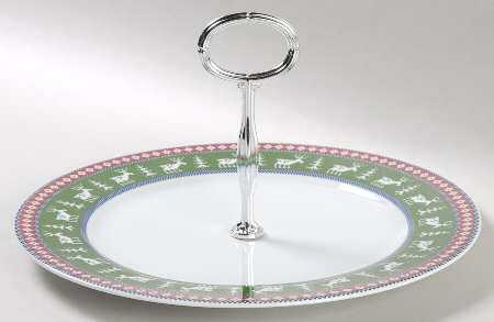 Nordica Round Serving Plate with Handle (DP)