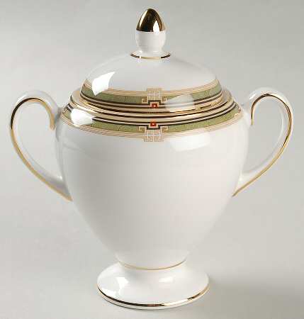 Oberon Globe Shape Sugar Bowl & Lid