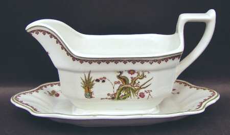 Old Chelsea Gravy Boat with Attached Underplate