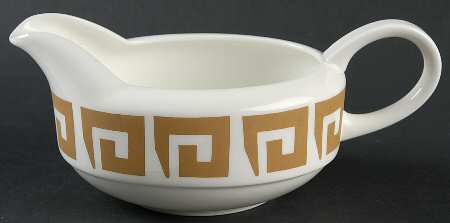 Old Gold Keystone Gravy Boat