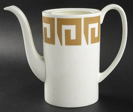 Old Gold Keystone Coffee Pot No Lid
