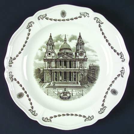 Old London Views (Queens) Dinner Plate