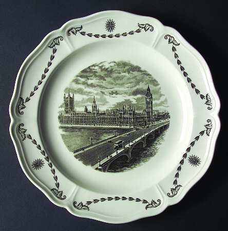 Old London Views (Queens) Dinner Plate