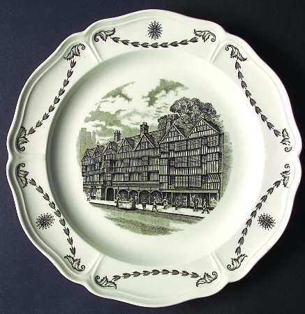 Old London Views (Queens) Dinner Plate