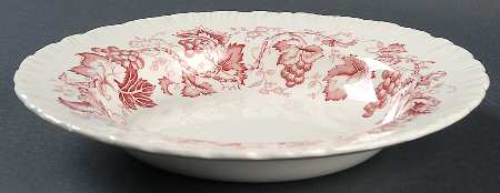 Old Vine Crimson Rim Soup Bowl