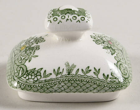 Oriental Pheasant Green Lid for Sugar Bowl