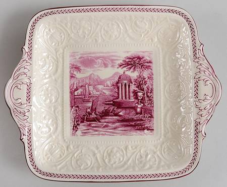 Paignton Square Handled Cake Plate