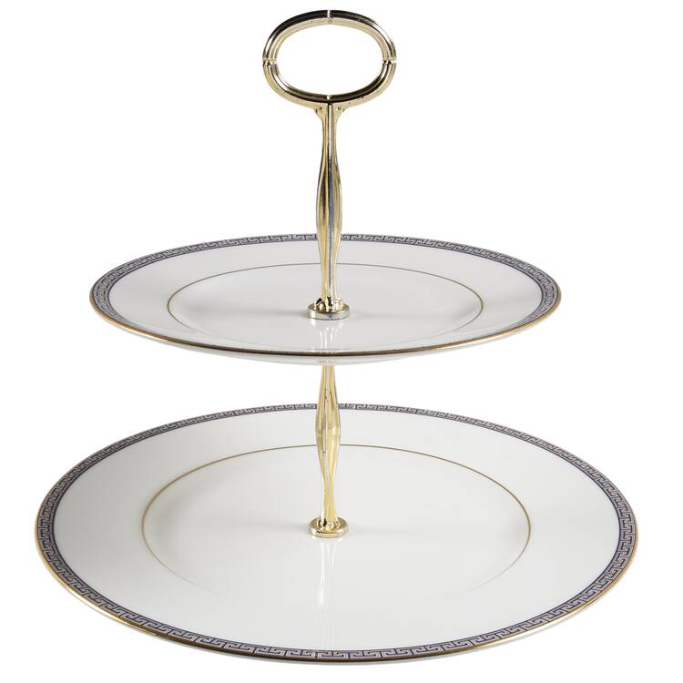 Palatia 6 5/8"-10"  2 Tiered Serving Tray (Dp, Sp) HC