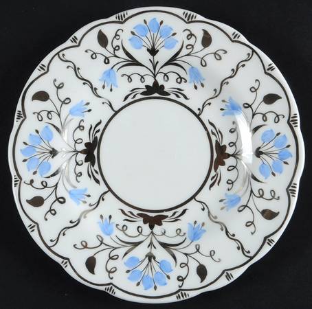 Papyrus Blue and Silver Bread & Butter Plate