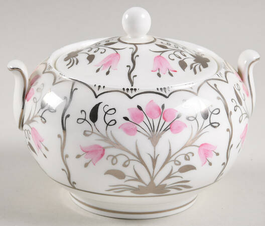 Papyrus Pink Sugar Bowl & Lid