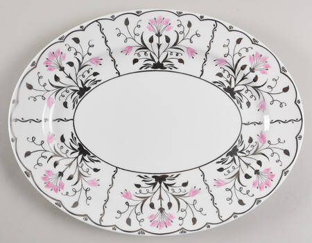 Papyrus Pink 15" Oval Serving Platter