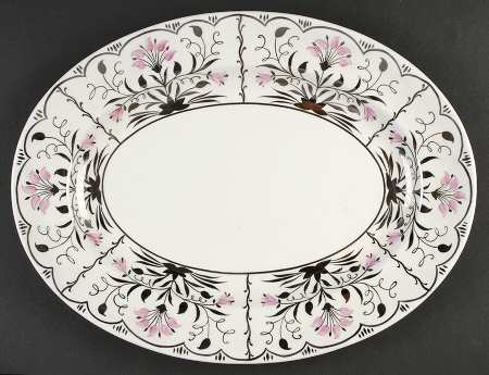 Papyrus Pink 15" Oval Serving Platter
