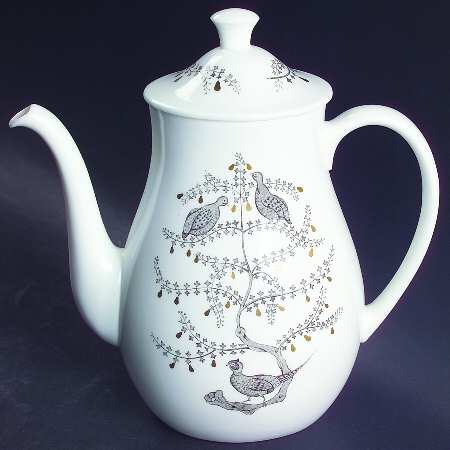 Partridge In A Pear Tree Coffee Pot & Lid